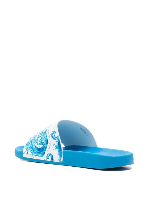 Ciabatta uomo con stampa barocca Versace jeans Couture | 80YA3SQ4ZS365R75